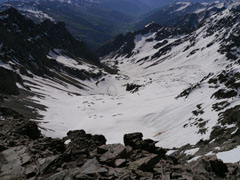 Vallon de Fontenil et lac de Combeynot.