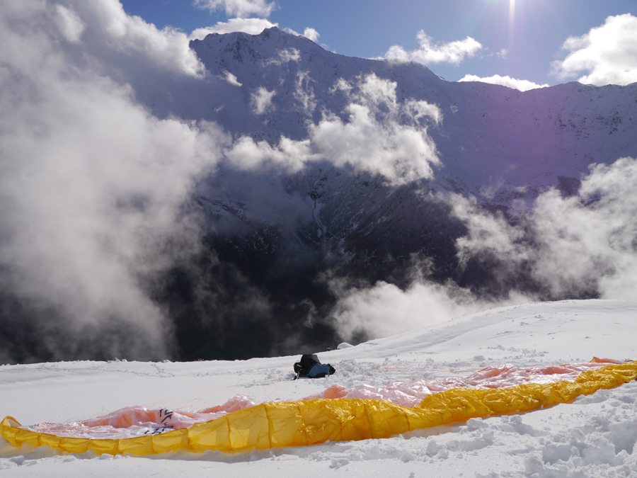 décollage autolargage parapente