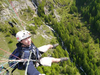 parapente cascade des Rossets