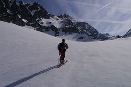 ben là c'est moi, en direction du col de la Sassière