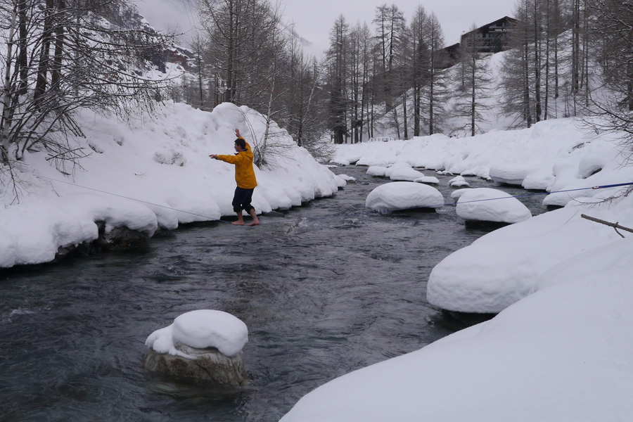 slackline Zermatt