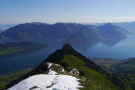du sommet, vue vers le NE