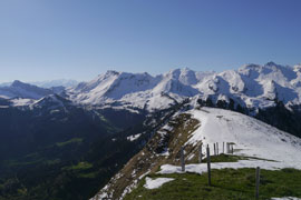 du sommet, vue vers le SE