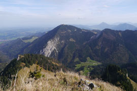 à l'est, vue sur le Hochfelln