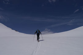 remontée au Passo del Naret