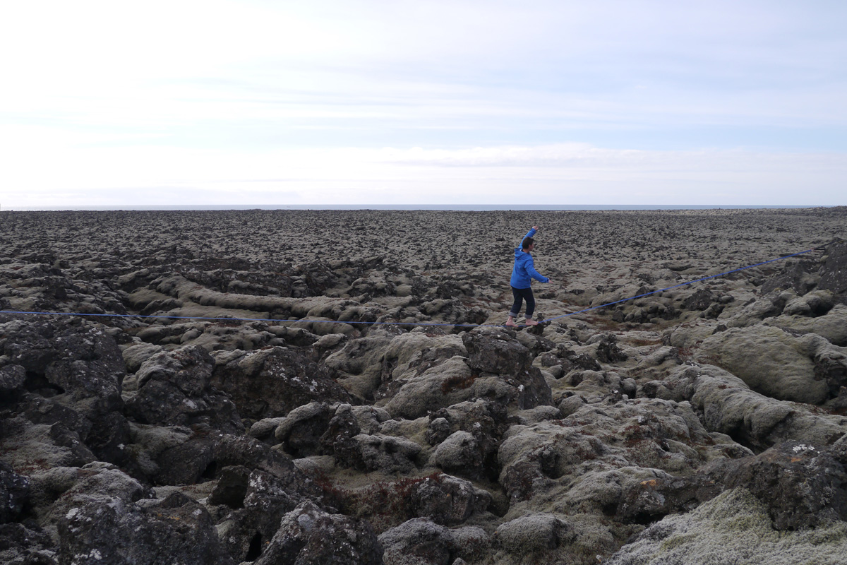 Slackline Islande