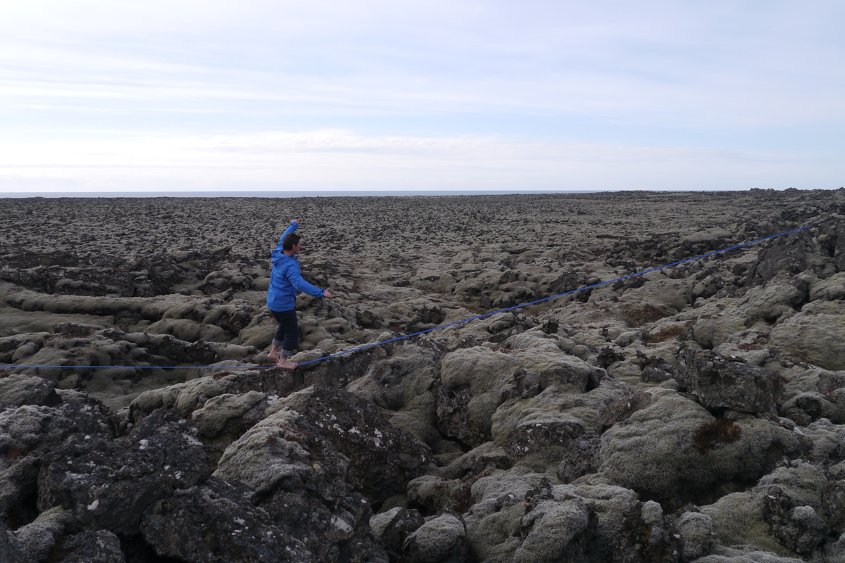 Slackline Islande