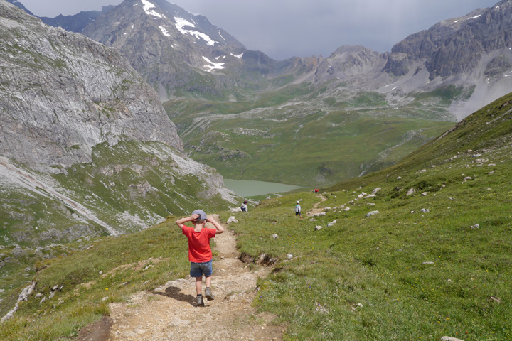 descente sur le Lac de la Plagne