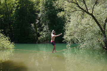 la slackline, le bonheur