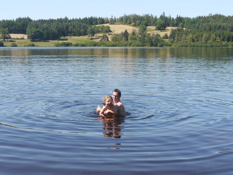 Lac de Malaguet, Emmanuel et Stella.