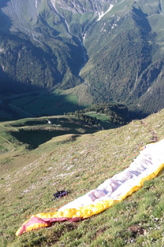 déco Aiguille Rousse pour autolargage