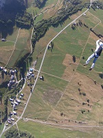autolargage, saut