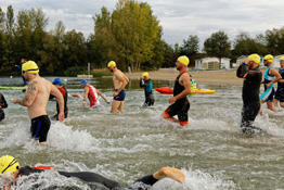 Départ natation triathlon