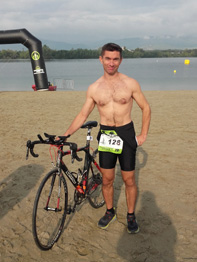 Emmanuel arrivée triathlon