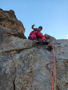 Dominique Bernard escalade arête ouest Petit Arcelin