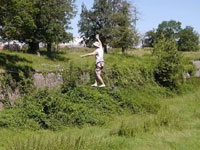 slackline Neuf-Brisach en Alsace
