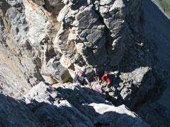 Remontée de la brèche.